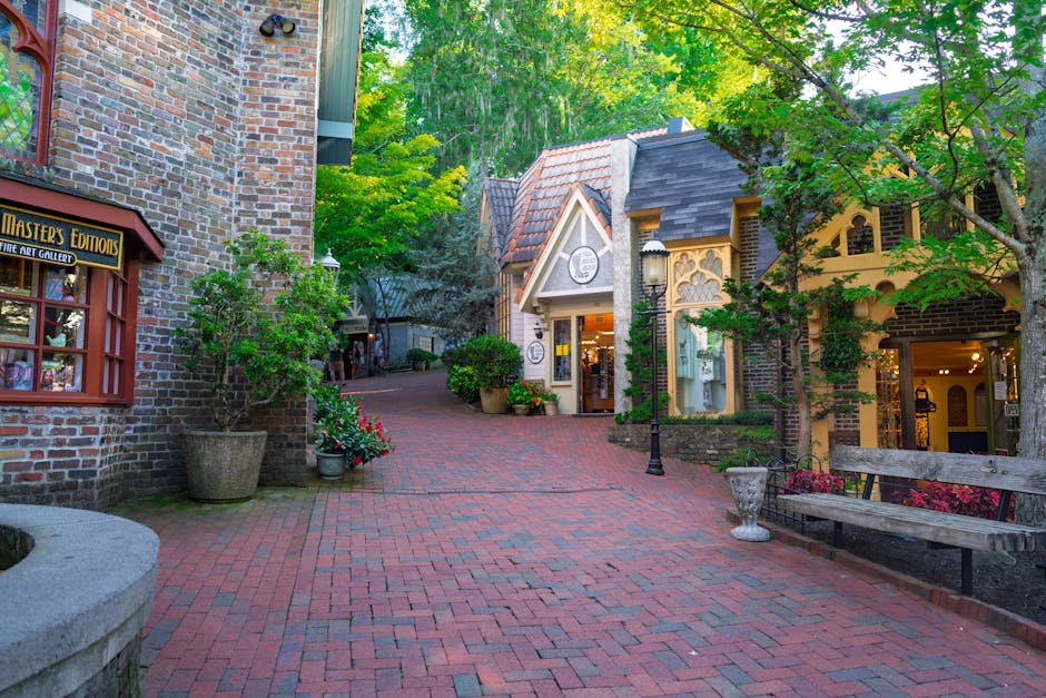 Explore the quaint European-style architecture of downtown Gatlinburg, Tennessee.